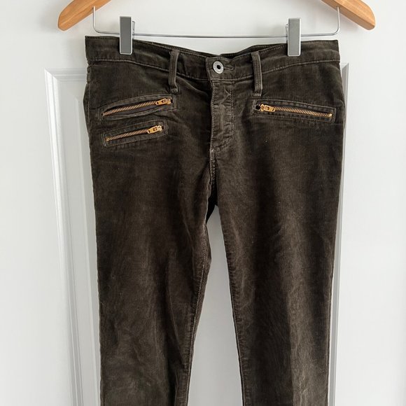 AG Adriano Goldschmied The Moto Stevie Ankle Zipper Slim Straight Corduroy - Picture 2 of 8